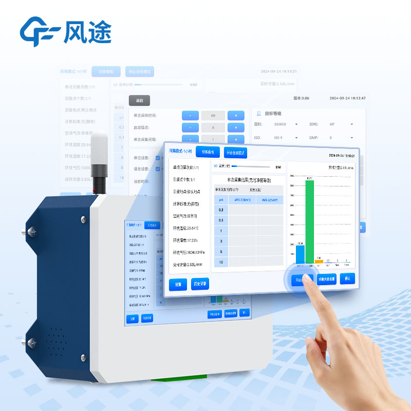 塵埃粒子監(jiān)測(cè)與車間空氣潔凈度檢測(cè)儀FT-CLZ1